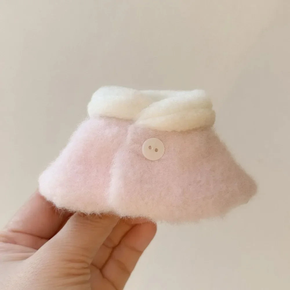 10~15cm Doll Clothes Plush Cloak Clothes Fur Cloak Coat Doll Clothes Dress Up Accessory
